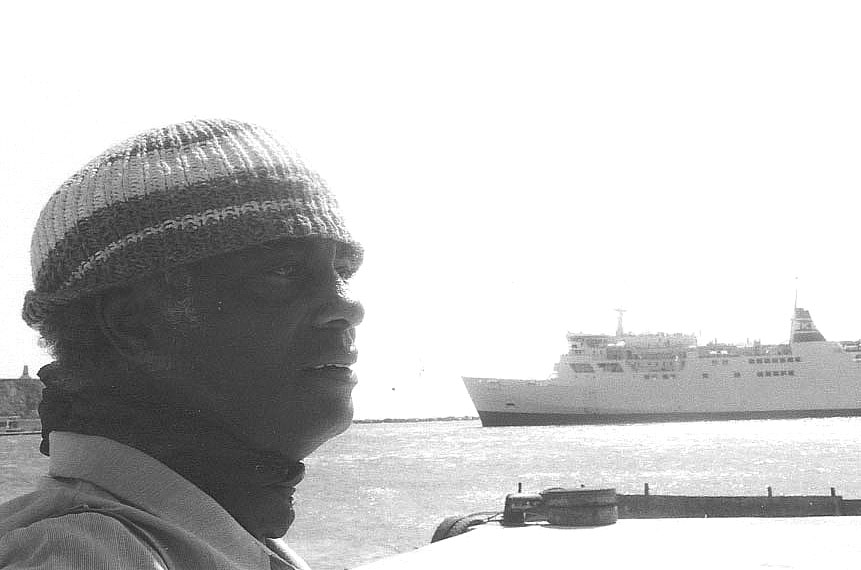 Walter in Tinos am Hafen